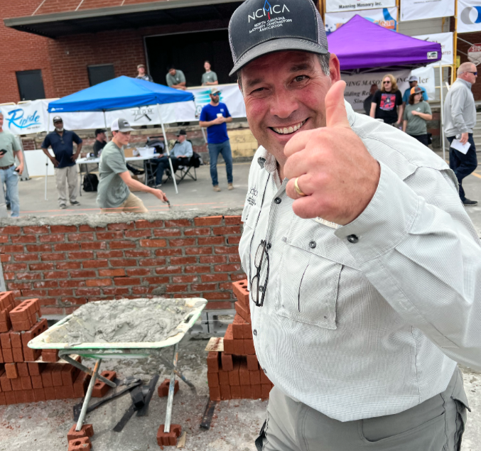 NCMCA event at a masonry skills competition